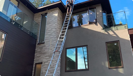 Ladder Over a House